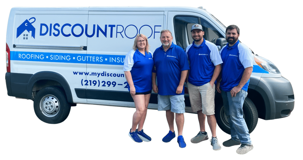 van; Call Discount Roof for your roofing estimates