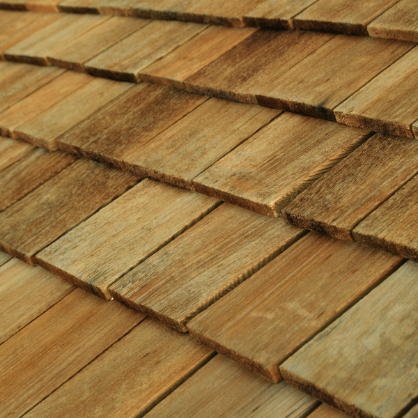 wooden roofing materials