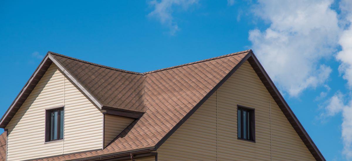 dark shingles on a roof