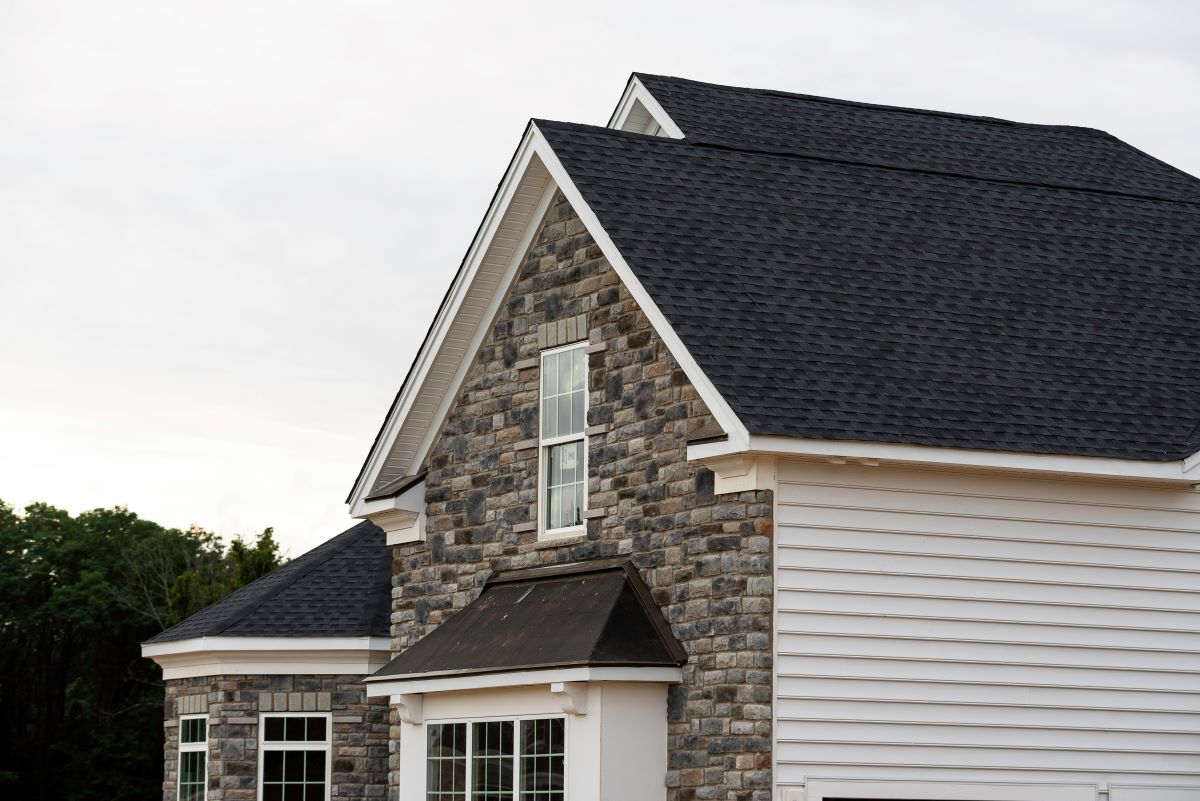 house with asphalt shingle roof