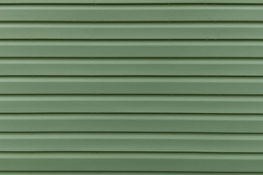 dark green siding