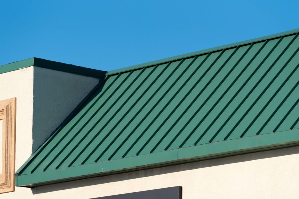 how much does a steel roof cost green roof beige wall