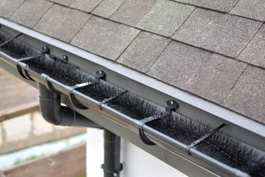 do gutter guards work Brush Guards shingles roof