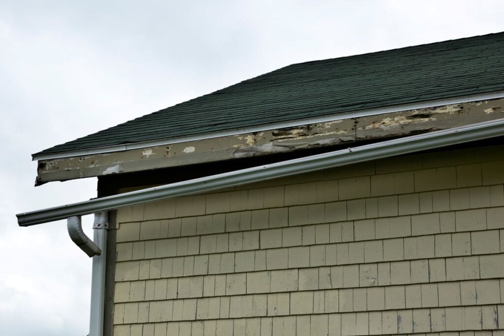 gutter repair cost water system damaged