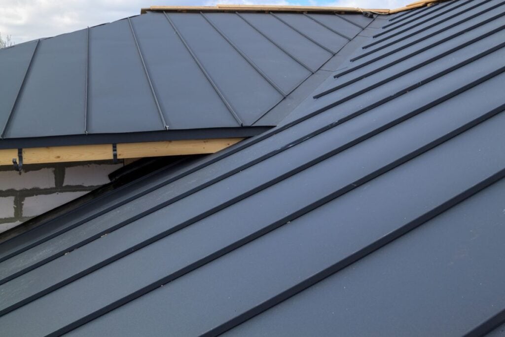 how long does it take to repair a roof dark grey metal sheet